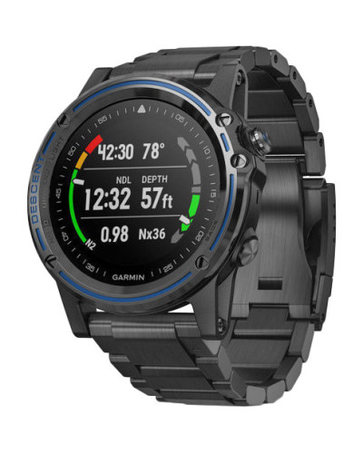 Garmin Descent Mk1 Dive Computer, Gray Sapphire with DLC Titanium Band (010-01760-01/010-01760-11)