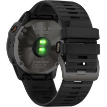 Garmin Fenix ​​6X Pro Solar Titanium Carbon Grey DLC with Black Band (010-02157-21)