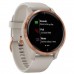 Garmin Venu Rose Gold Stainless Steel Bezel w. Light Sand and Silicone B. (010-02173-23/22/21)