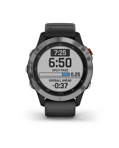 Garmin Fenix ​​6 Solar Silver with black band (010-02410-00)