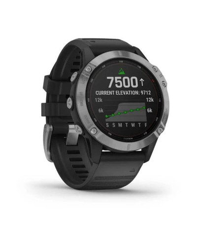 Garmin Fenix ​​6 Solar Silver with black band (010-02410-00)