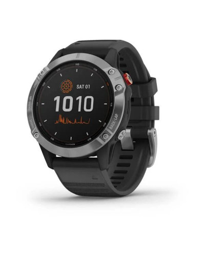 Garmin Fenix ​​6 Solar Silver with black band (010-02410-00)