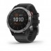 Garmin Fenix 6 Solar Silver with black band (010-02410-00)