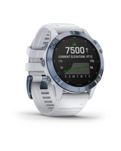 Garmin Fenix 6 Pro Solar Edition Mineral Blue with Whitestone Band (010-02410-19/18)