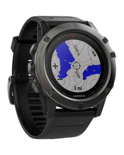 Garmin Fenix 5x Slate Gray Sapphire With Black Band (010-01733-00) / (010-01733-01)