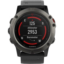 Garmin Fenix 5x Slate Gray Sapphire With Black Band (010-01733-00) / (010-01733-01)