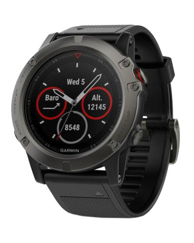 Garmin Fenix 5x Slate Gray Sapphire With Black Band (010-01733-00) / (010-01733-01)