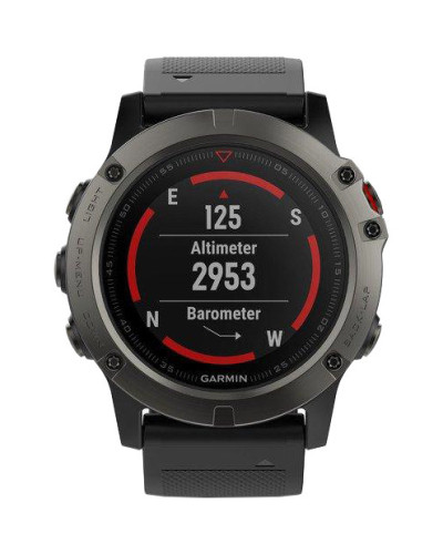 Garmin Fenix 5x Slate Gray Sapphire With Black Band (010-01733-00) / (010-01733-01)