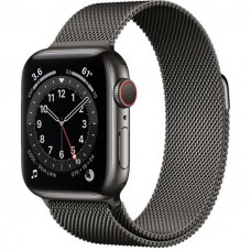 Apple Watch Series 6 GPS + Cellular 44mm Graphite Stainless Steel Case w. Graphite Milanese L. (M07R3) / M09J3