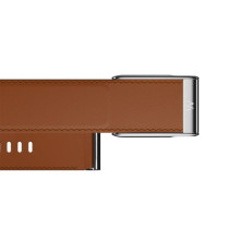 WHOOP Ремінець Whoop LeatherLuxe Straight для Whoop MG Life Chestnut/Cream with Titanium S/M (810114362235
