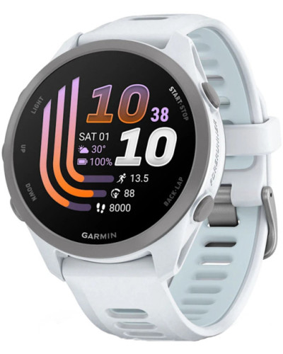 Garmin Forerunner 170 Whitestone with Whitestone/Cloud Blue Band (010-03920-01)