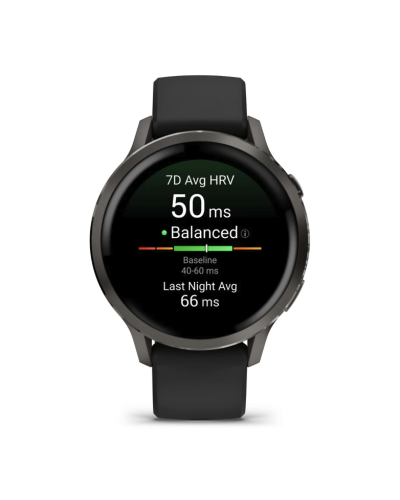Garmin Venu 4 41 mm Slate with Black Silicone Band (010-03013-02/42)