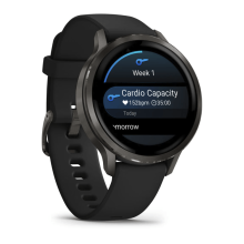 Garmin Venu 4 41 mm Slate with Black Silicone Band (010-03013-02/42)