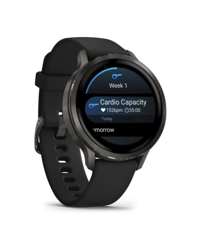 Garmin Venu 4 41 mm Slate with Black Silicone Band (010-03013-02/42)