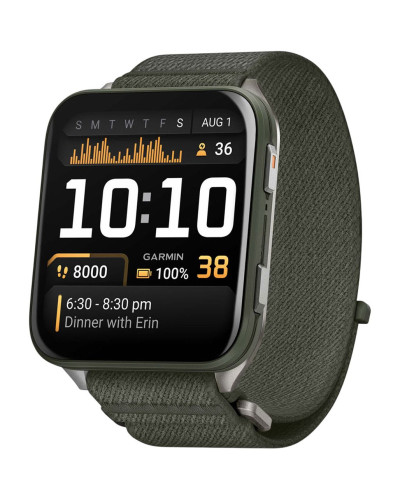 Garmin Venu X1 Moss with Titanium Caseback and Moss ComfortFit Nylon Band (010-02980-01/03/23)