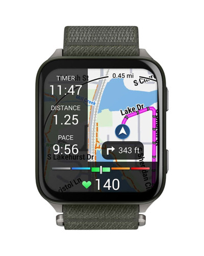 Garmin Venu X1 Moss with Titanium Caseback and Moss ComfortFit Nylon Band (010-02980-01/03/23)