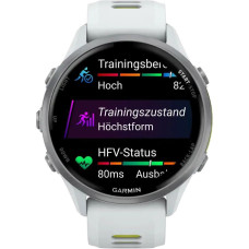 Garmin Forerunner 970 Titanium w. Whitestone Case and Whitestone/T. Amp Yellow Band (010-02969-01/11/61)