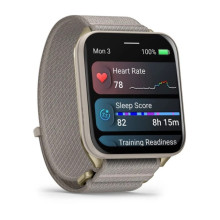 Garmin Venu X1 Soft Gold Titanium and French Grey Nylon (010-02980-33/08/09)