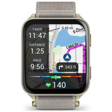 Garmin Venu X1 Soft Gold Titanium and French Grey Nylon (010-02980-33/08/09)