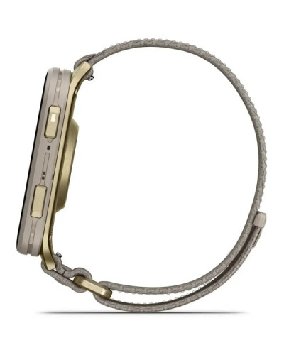Garmin Venu X1 Soft Gold Titanium and French Grey Nylon (010-02980-33/08/09)