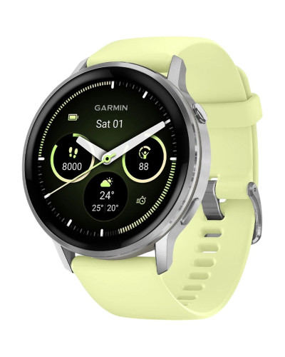 Garmin Venu 4 45 mm Silver with Citron Silicone Band (010-03014-02/42)