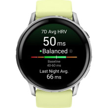 Garmin Venu 4 45 mm Silver with Citron Silicone Band (010-03014-02/42)