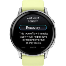 Garmin Venu 4 45 mm Silver with Citron Silicone Band (010-03014-02/42)