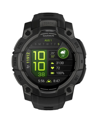 Garmin Instinct 3 50mm AMOLED Black with Charcoal Band (010-03020-00/40)