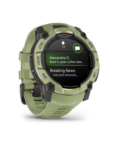 Garmin Instinct 3 50mm AMOLED Green with Fern Green Band (010-03020-02)