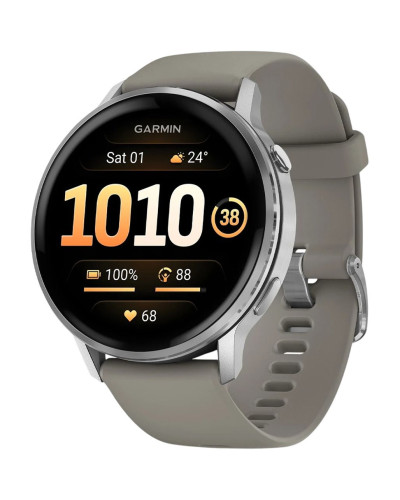 Garmin Venu 4 45 mm Silver with Silver Gray Silicone Band (010-03014-01/41)