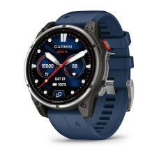 Garmin Fenix 8 Pro 47 mm AMOLED Marine GPS Titanium with Blue Silicone Band (010-03198-50)