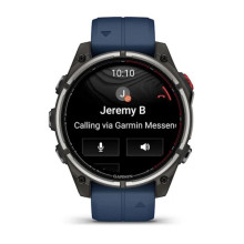 Garmin Fenix 8 Pro 47 mm AMOLED Marine GPS Titanium with Blue Silicone Band (010-03198-50)