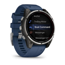 Garmin Fenix 8 Pro 47 mm AMOLED Marine GPS Titanium with Blue Silicone Band (010-03198-50)
