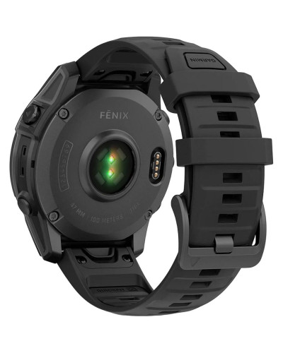 Garmin Fenix E 47mm AMOLED Slate Gray Steel with Black Silicone Band (010-03025-03/01/13)