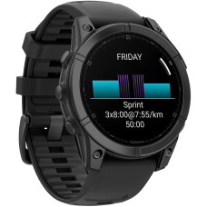 Garmin Fenix E 47mm AMOLED Slate Gray Steel with Black Silicone Band (010-03025-03/01/13)