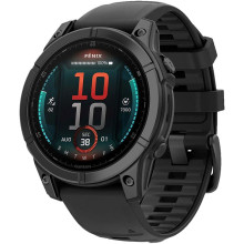 Garmin Fenix E 47mm AMOLED Slate Gray Steel with Black Silicone Band (010-03025-03/01/13)