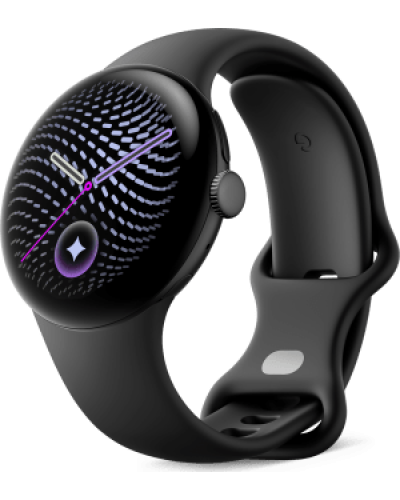 Google Pixel Watch 5 41mm Wi-Fi Matte Black Aluminum case / Obsidian Active Band
