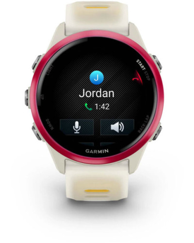 Garmin Forerunner 570 42mm Raspberry Aluminum w. Translucent Bone/Mango Band (010-02970-02/42)