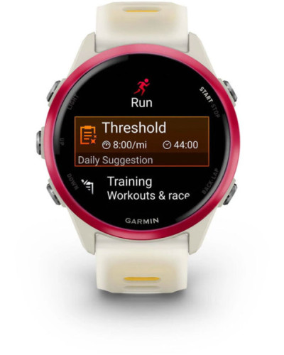 Garmin Forerunner 570 42mm Raspberry Aluminum w. Translucent Bone/Mango Band (010-02970-02/42)