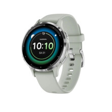 Garmin Venu 3S Silver S. Steel Bezel w. Sage Gray Case and S. Band (010-02785-01/51)