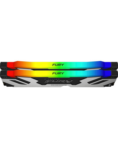Kingston FURY 32 GB (2x16GB) DDR5 6400 MHz Renegade Silver RGB (KF564C32RSAK2-32)