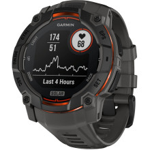 Garmin Instinct 3 50mm Solar Black with Charcoal Band (010-02935-00/40)