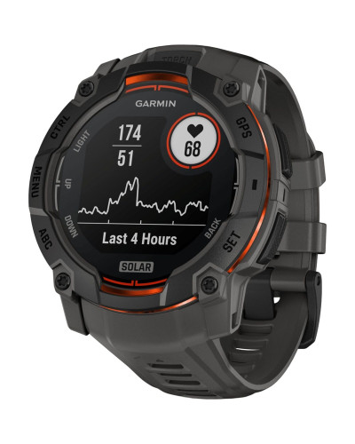 Garmin Instinct 3 50mm Solar Black with Charcoal Band (010-02935-00/40)
