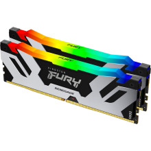 Kingston FURY 32 GB (2x16GB) DDR5 6400 MHz Renegade Silver RGB (KF564C32RSAK2-32)