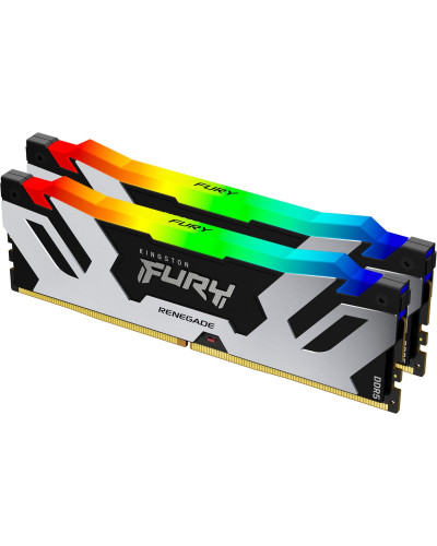 Kingston FURY 32 GB (2x16GB) DDR5 6400 MHz Renegade Silver RGB (KF564C32RSAK2-32)