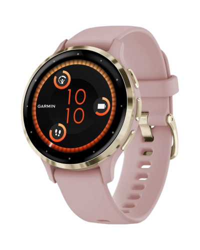 Garmin Venu 3S Soft Gold S. Steel Bezel w. Dust Rose Case and S. Band (010-02785-03/53)