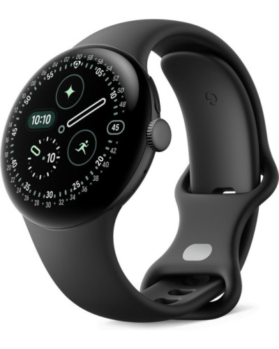 Google Pixel Watch 4 41mm Wi-Fi Matte Black Aluminum case / Obsidian Active Band