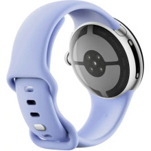 Google Pixel Watch 4 41mm Wi-Fi Polished Silver Aluminum case / Iris Active Band