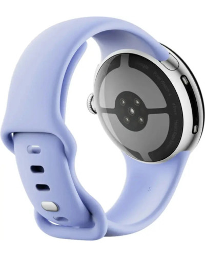 Google Pixel Watch 4 41mm Wi-Fi Polished Silver Aluminum case / Iris Active Band