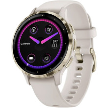Garmin Venu 3S Soft Gold S. Steel Bezel with Ivory Case and S. Band (010-02785-04/54)